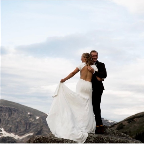 Sarah Seven Kir Gown Size 8 - Picture 6 of 14